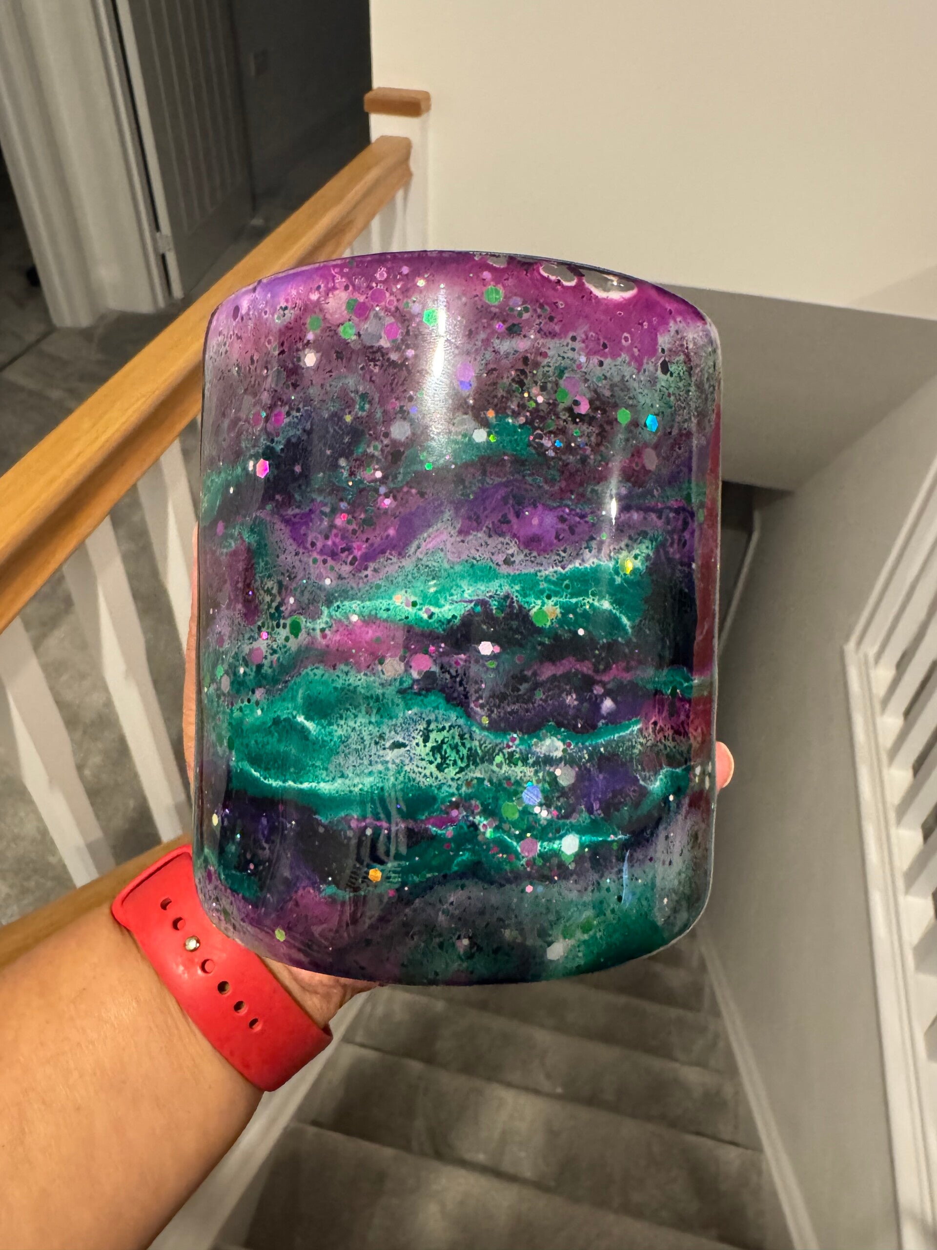 Colourful vase - ready to ship