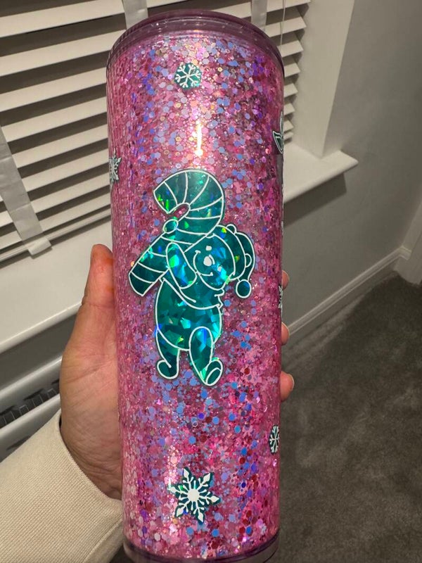 24oz glitter cup (snowglobe)