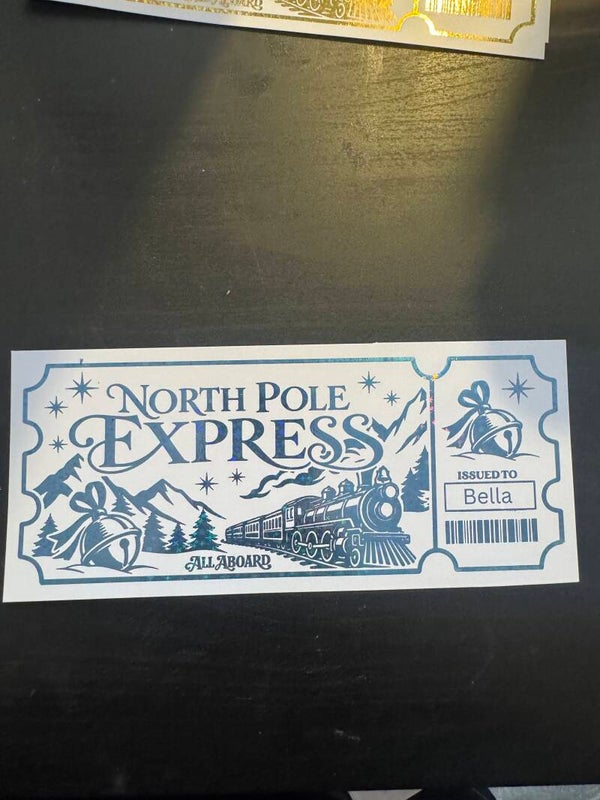 North Pole Express - foil tickets