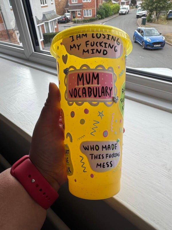 Mum Vocabulary Cup with bling detail