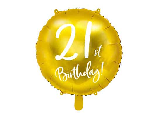Folieballon 21 jaar