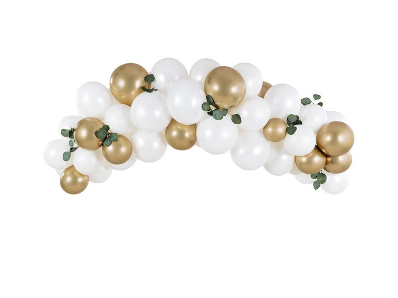 Ballonnenboog wit en goud