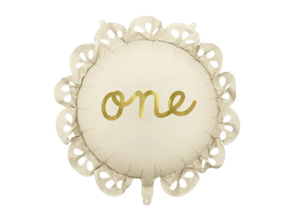 Folieballon One Beige