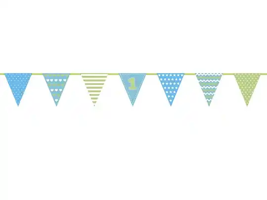 Slinger blauw 1 jaar