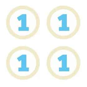 1 jaar decoratie blauw