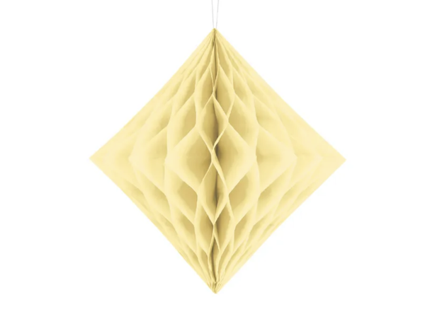 Honeycomb diamant creme klein