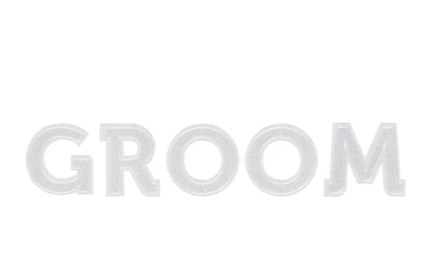 Strijkembleem Groom