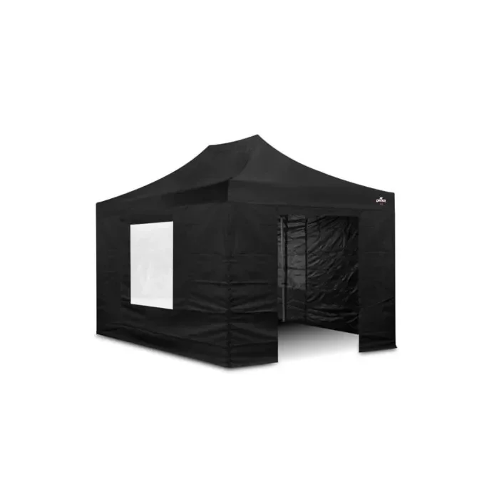 Huur nu deze luxe zwarte easy up partytent! 3x4,5