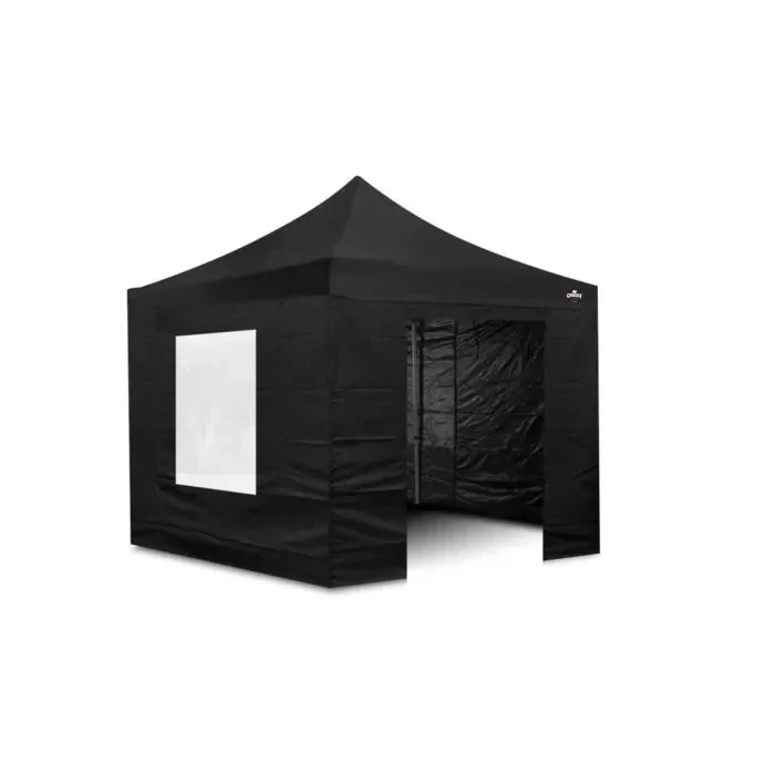 Huur nu deze luxe zwarte easy up partytent 3 x 3