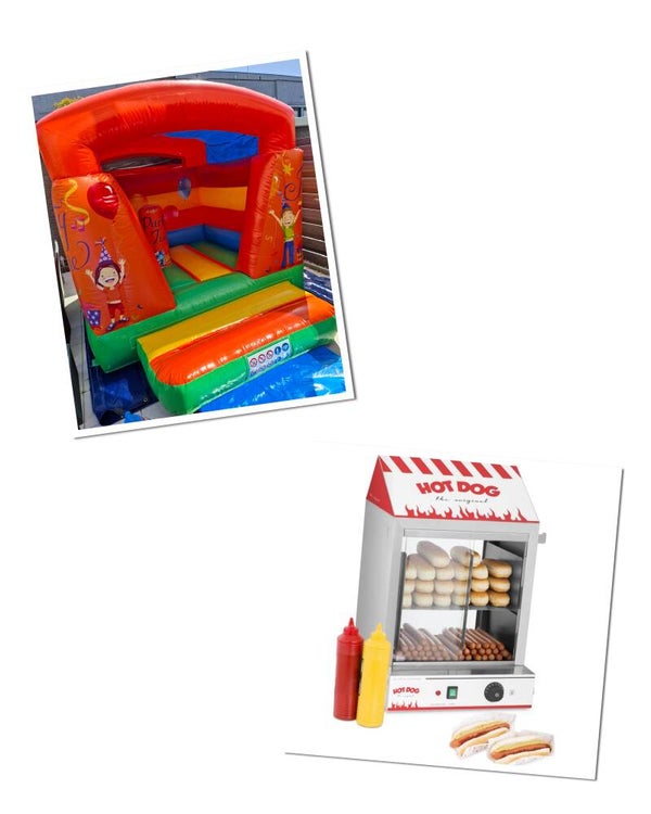 Springkussen met hotdogmachine te huur