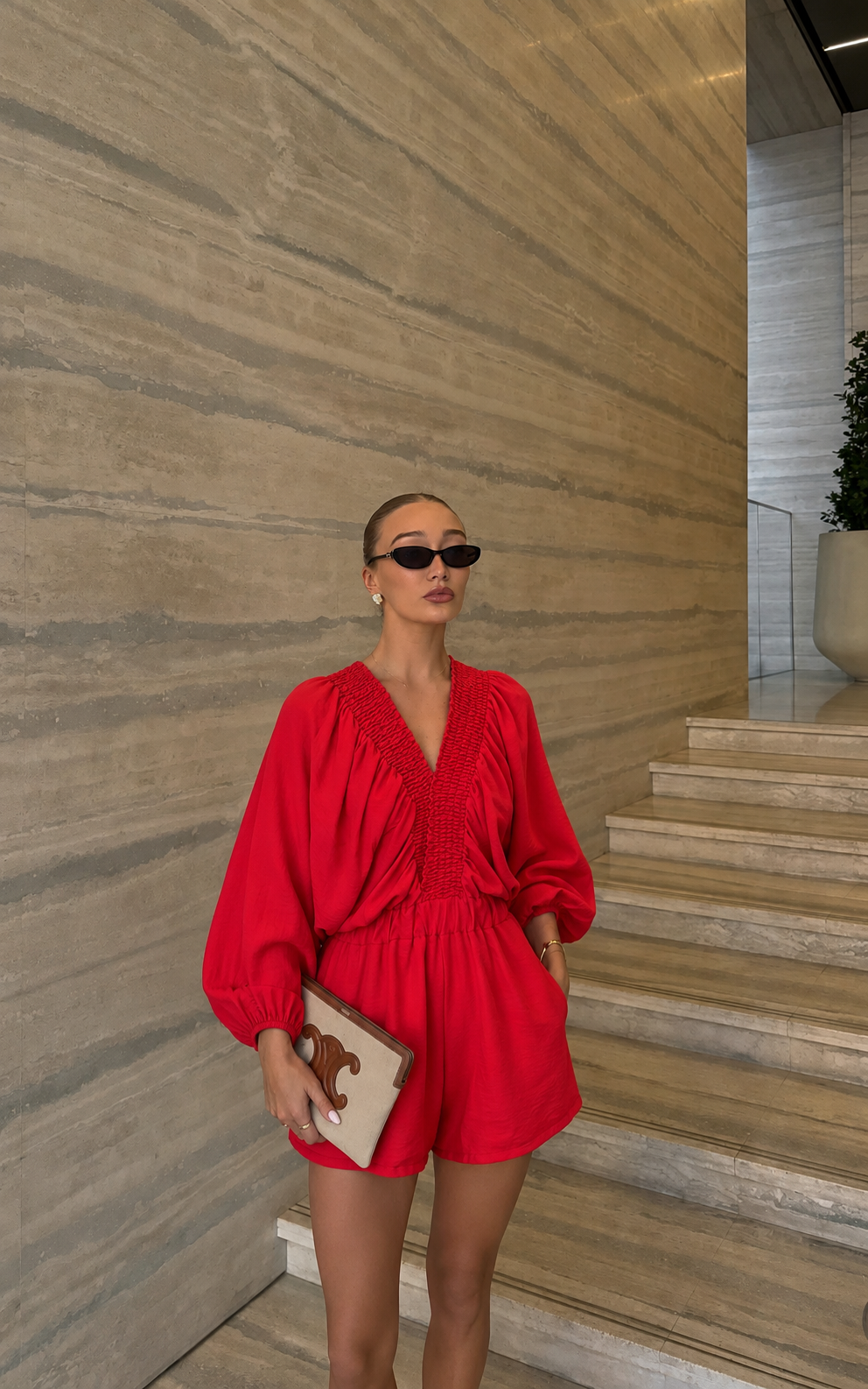 Playsuit rood