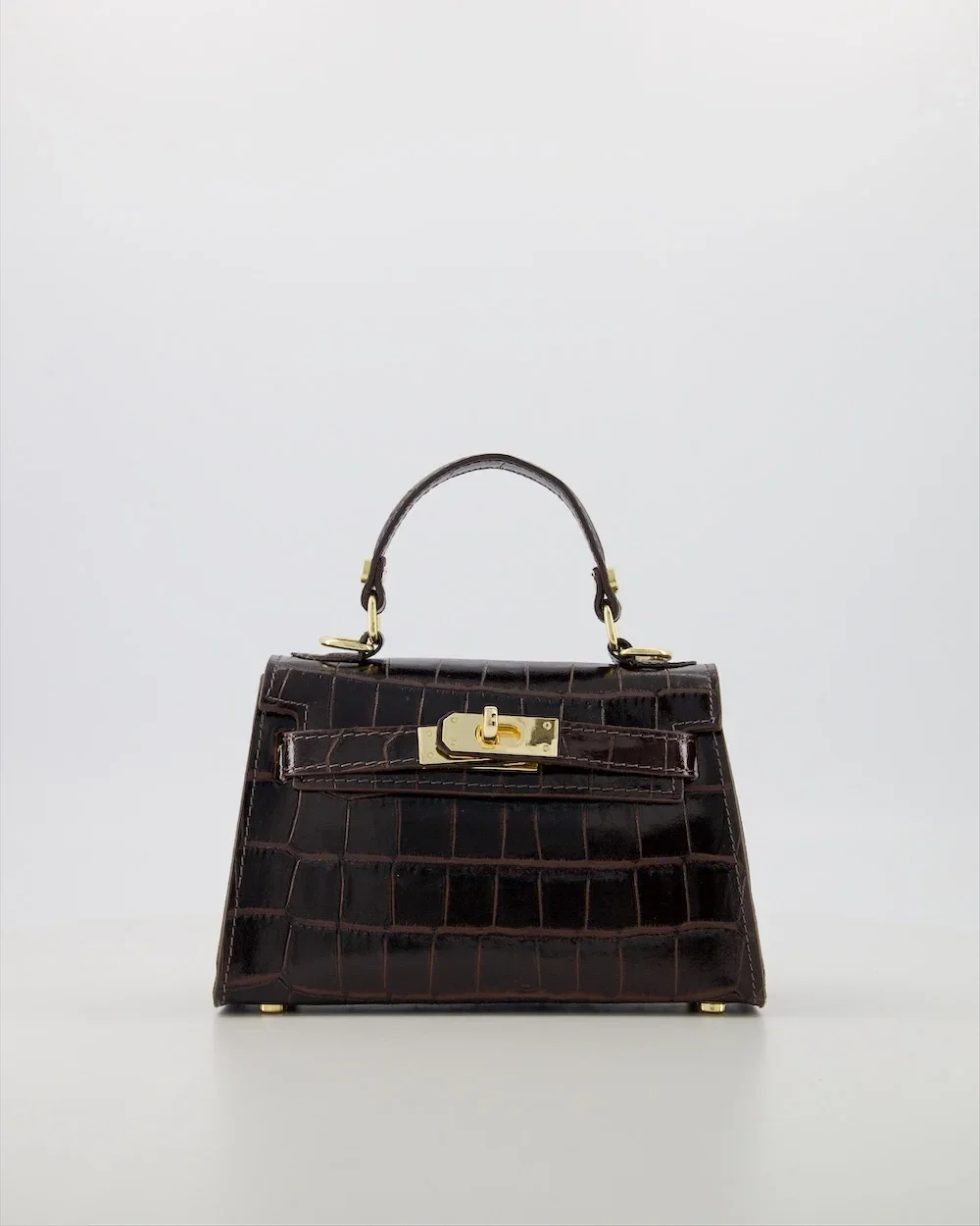 Tas croco bruin