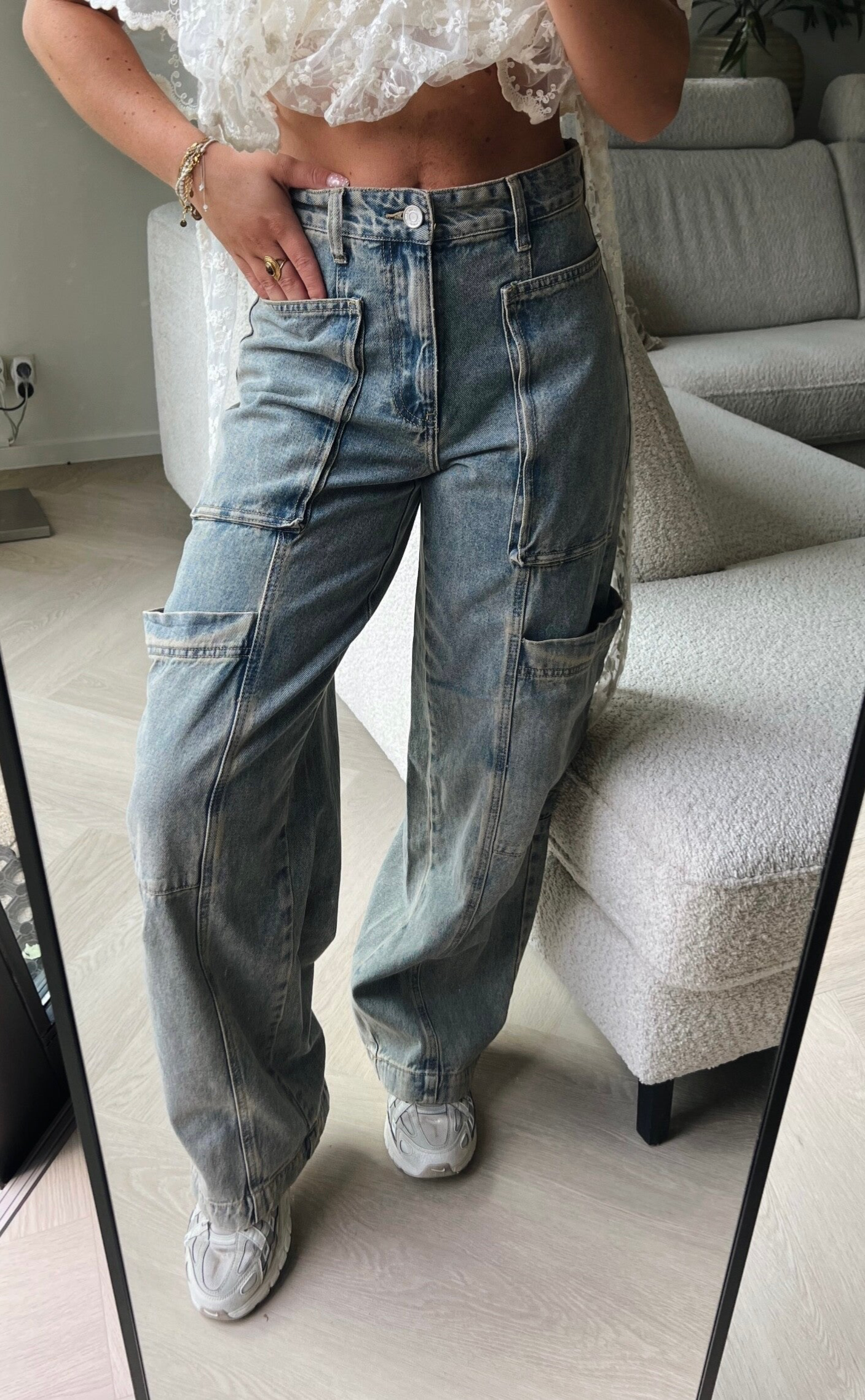 Jeans zakken Queen Hearts