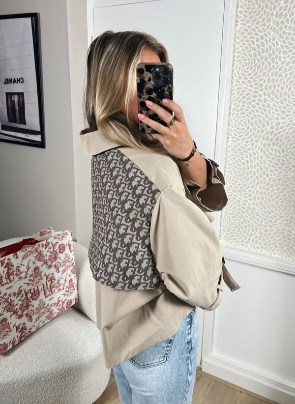 Trenchcoat/blouse Attire Amsterdam Dior print