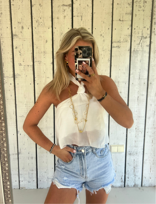 Halter top white