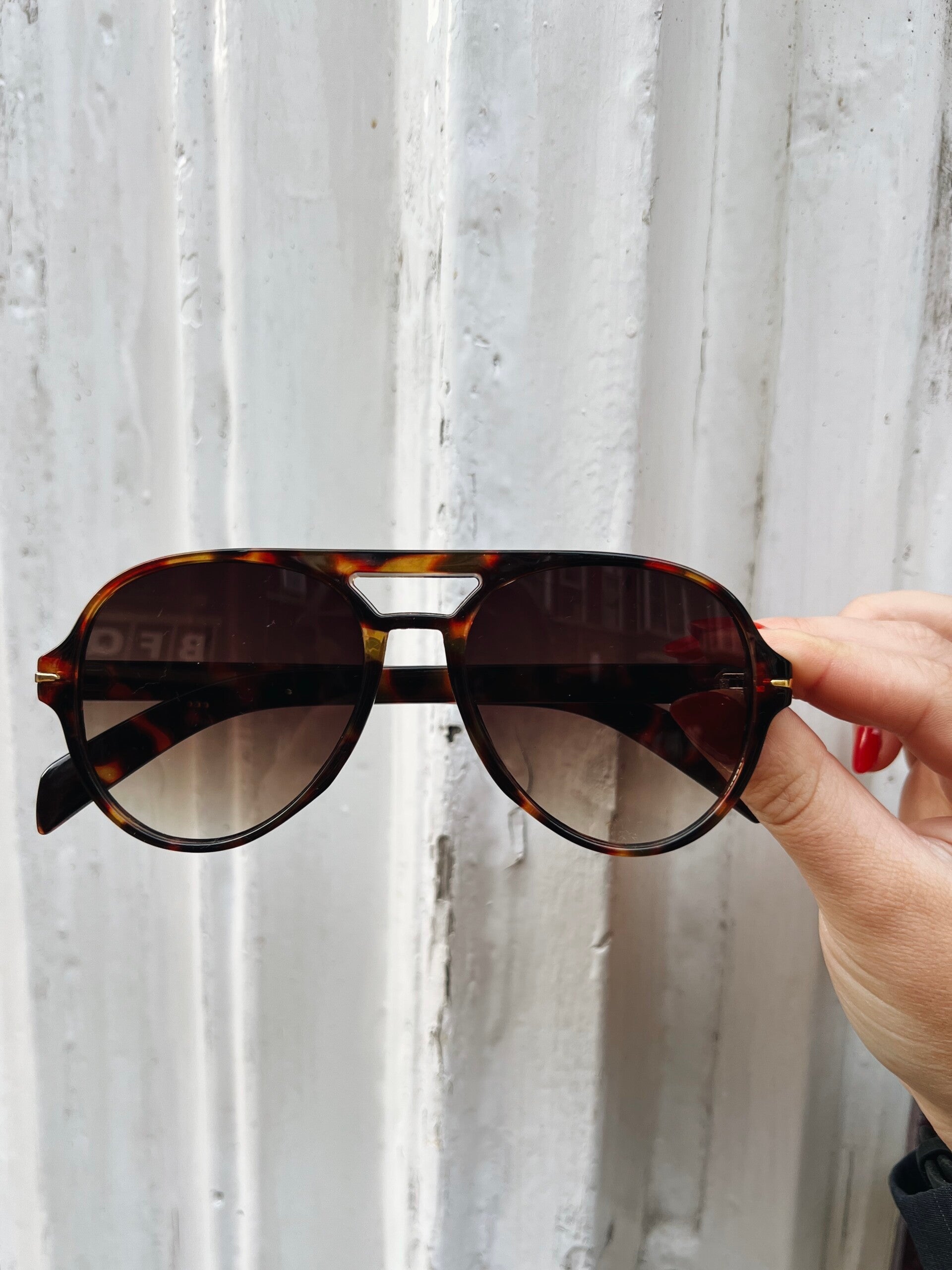 Zonnebril piloot leopard (bruin glas)