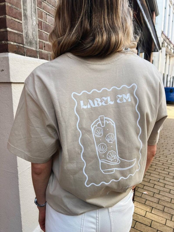Label Em shirt cowboy beige
