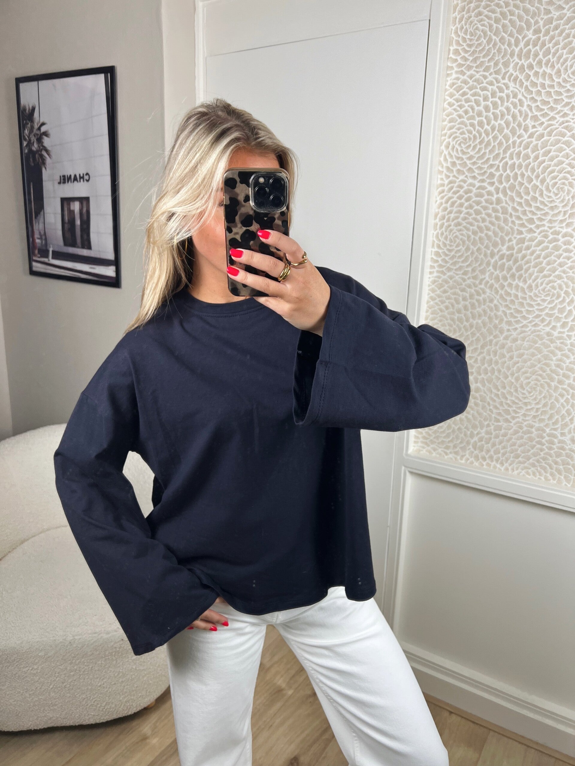 Longsleeve donkerblauw