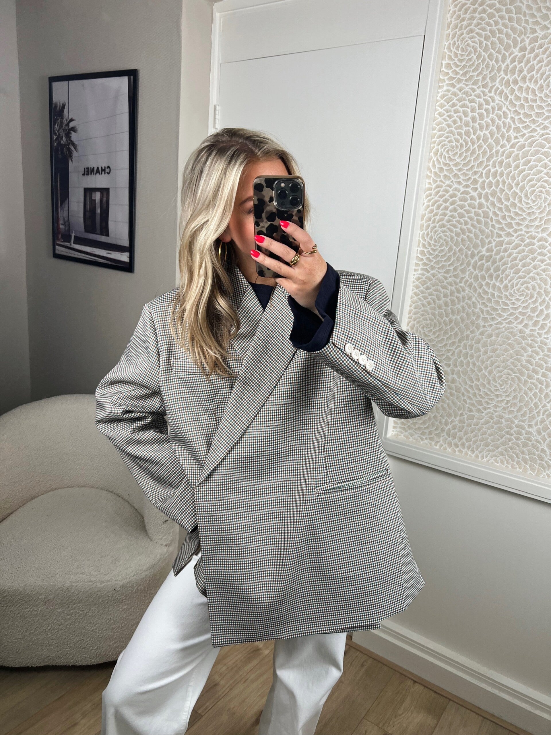 Blazer Jasmijn ruit kleurtjes