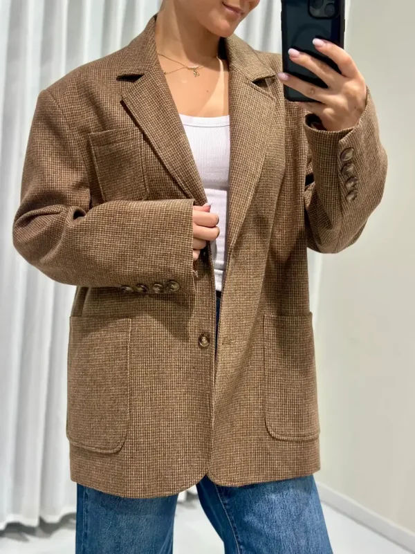 Blazer bruin ruit