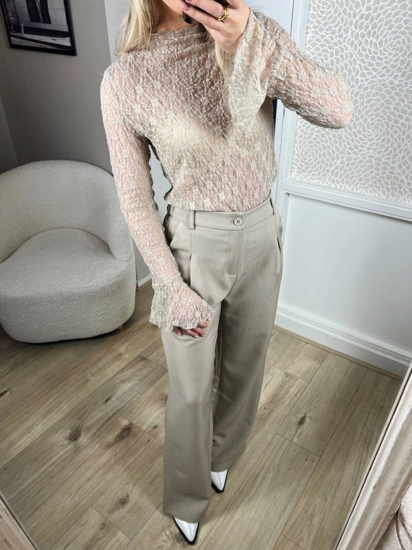 Kanten top beige Ambika Kaya