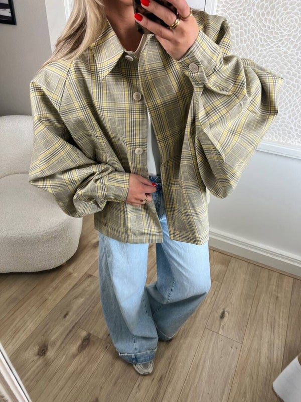 Jas Ambika Eli ruti beige geel