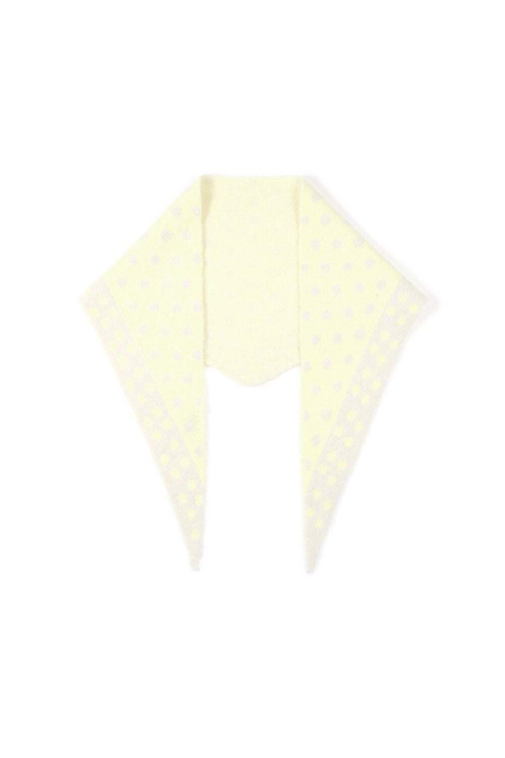 Sjaaltje stip geel beige