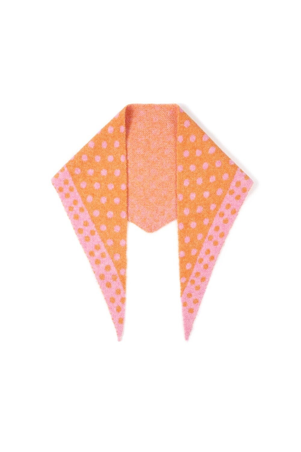 Sjaaltje stip oranje roze