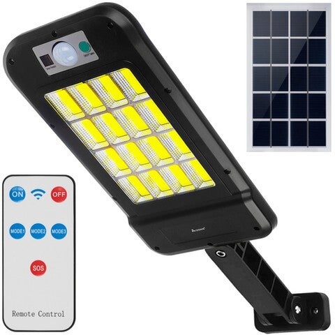 Solarlamp 400 watt met sensoren en afstandsbediening 240 COB leds