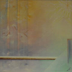 Titel: Dak van de wereld Afmetingen werk: 90x90 Afmetingen lijst: 95x95 Techniek: Acryl op doek Prijs: op aanvraag