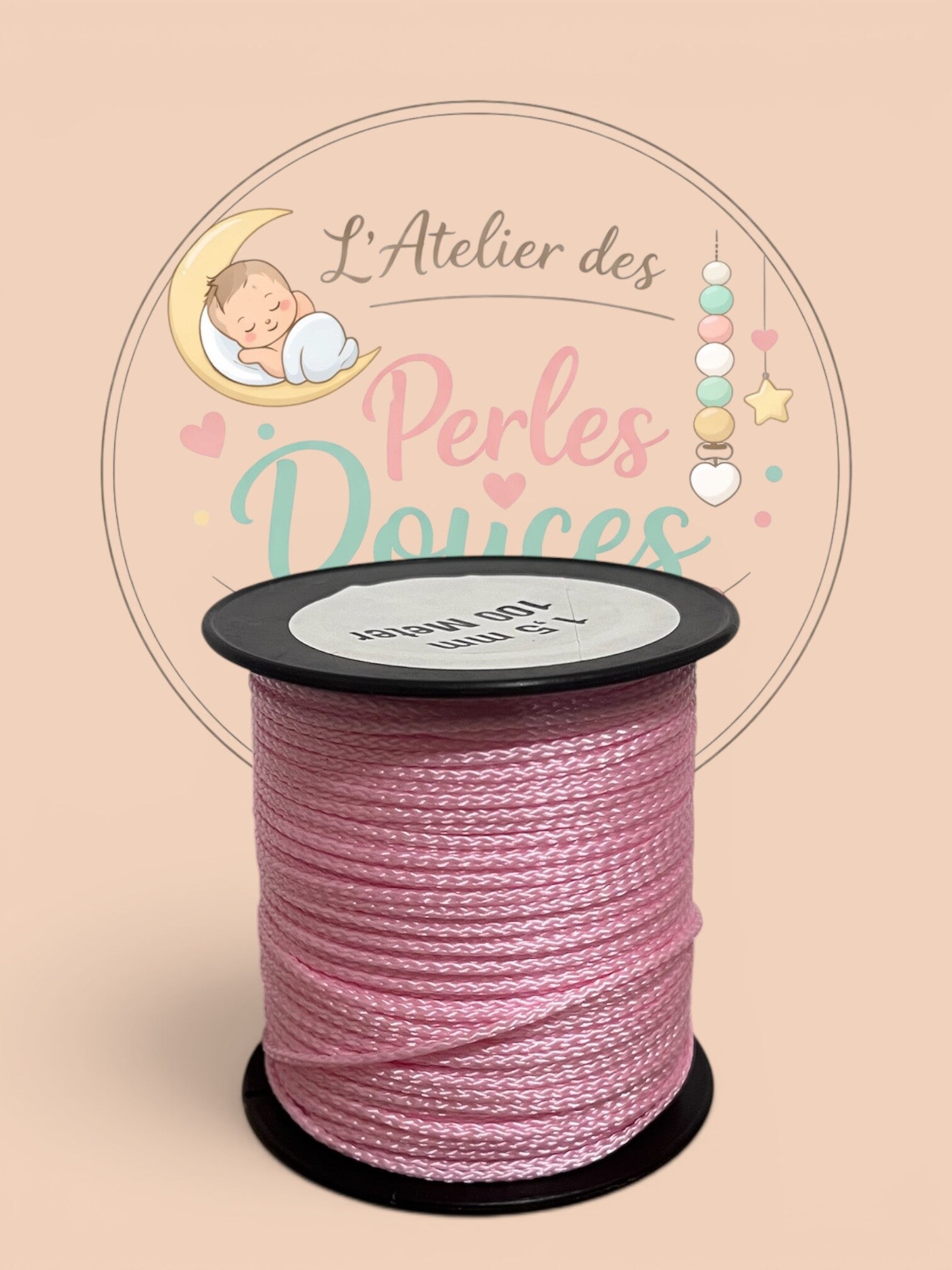 Fils polyester rose
