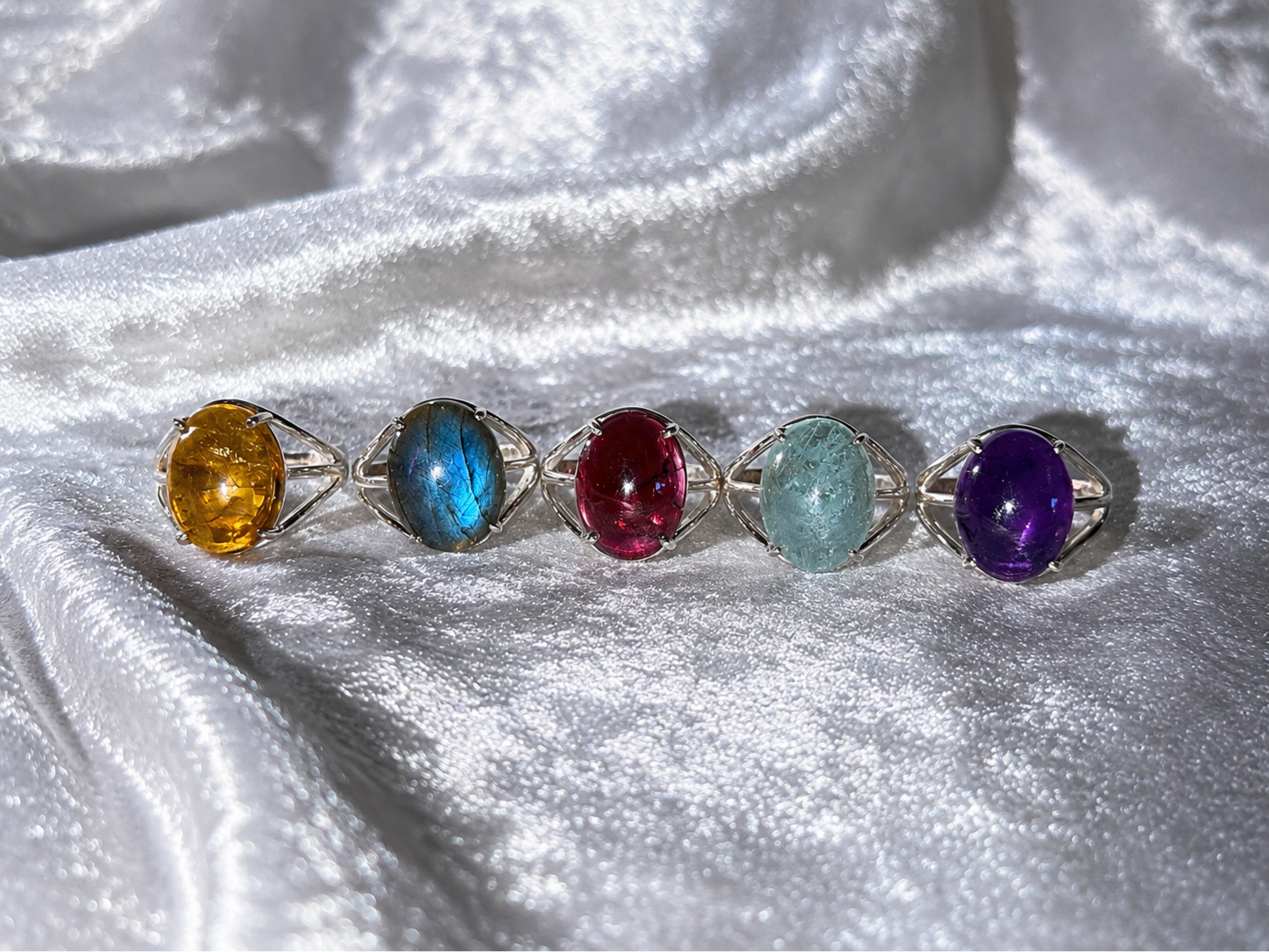 Bague argent 925 pierre naturelle