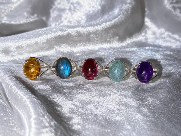 Bague argent 925 pierre naturelle