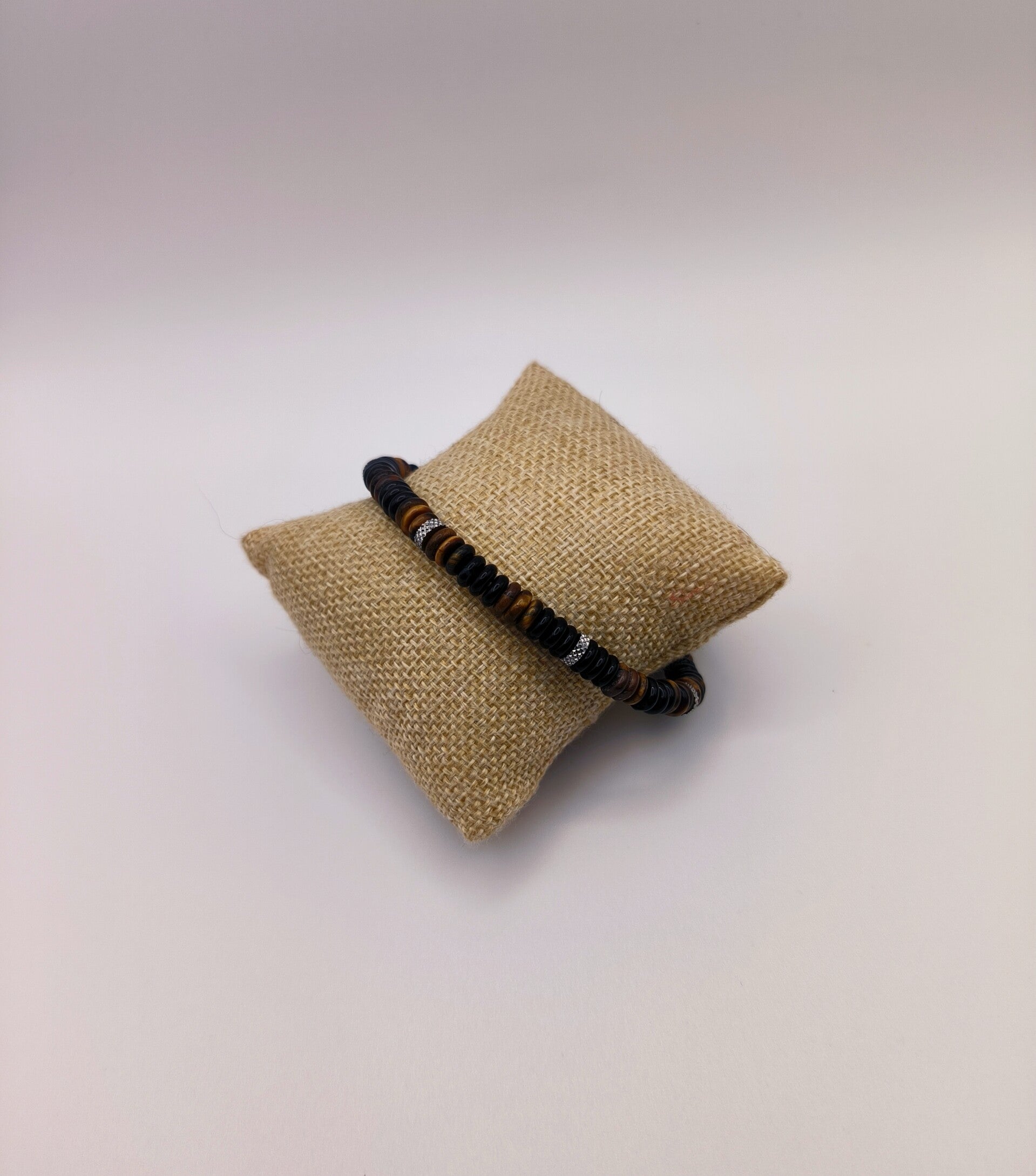 Bracelet Skarn Onyx, Oeil de tigre