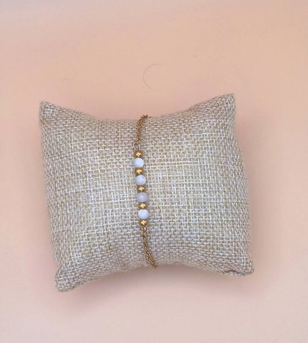 Création Mag, bracelet en nacre