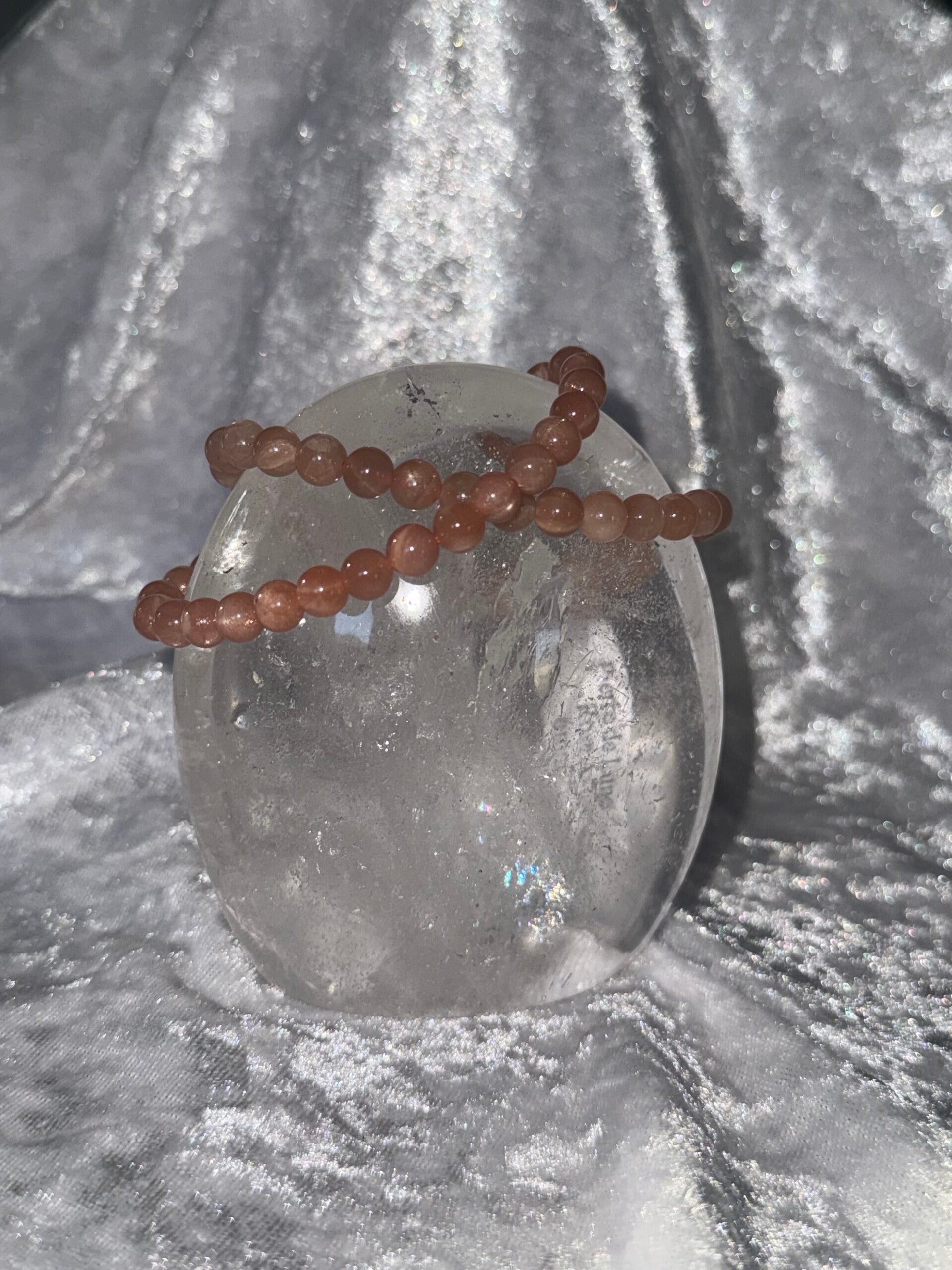 Bracelet Pierre de lune 6mm