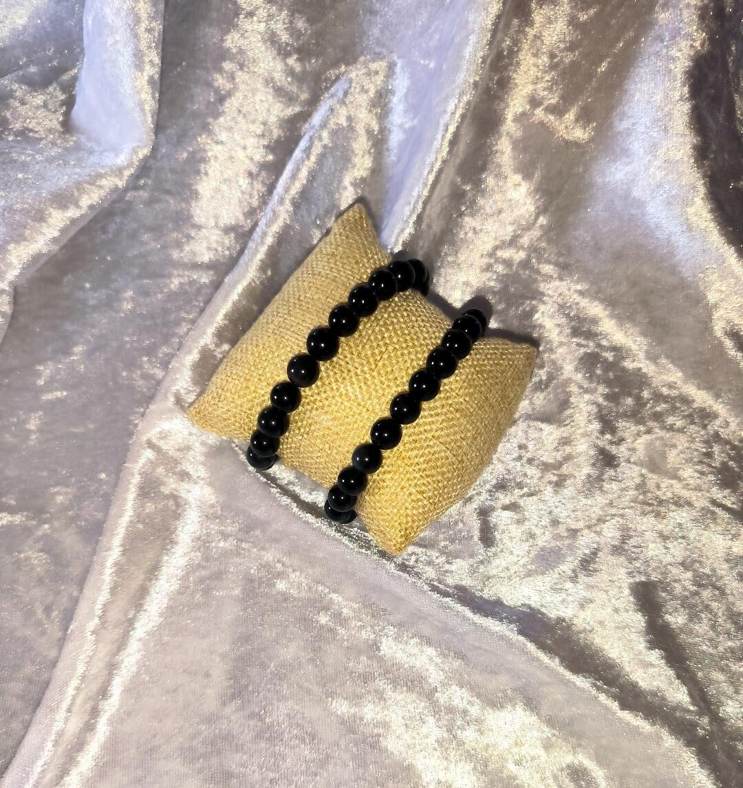 Bracelet d'Obsidienne Céleste