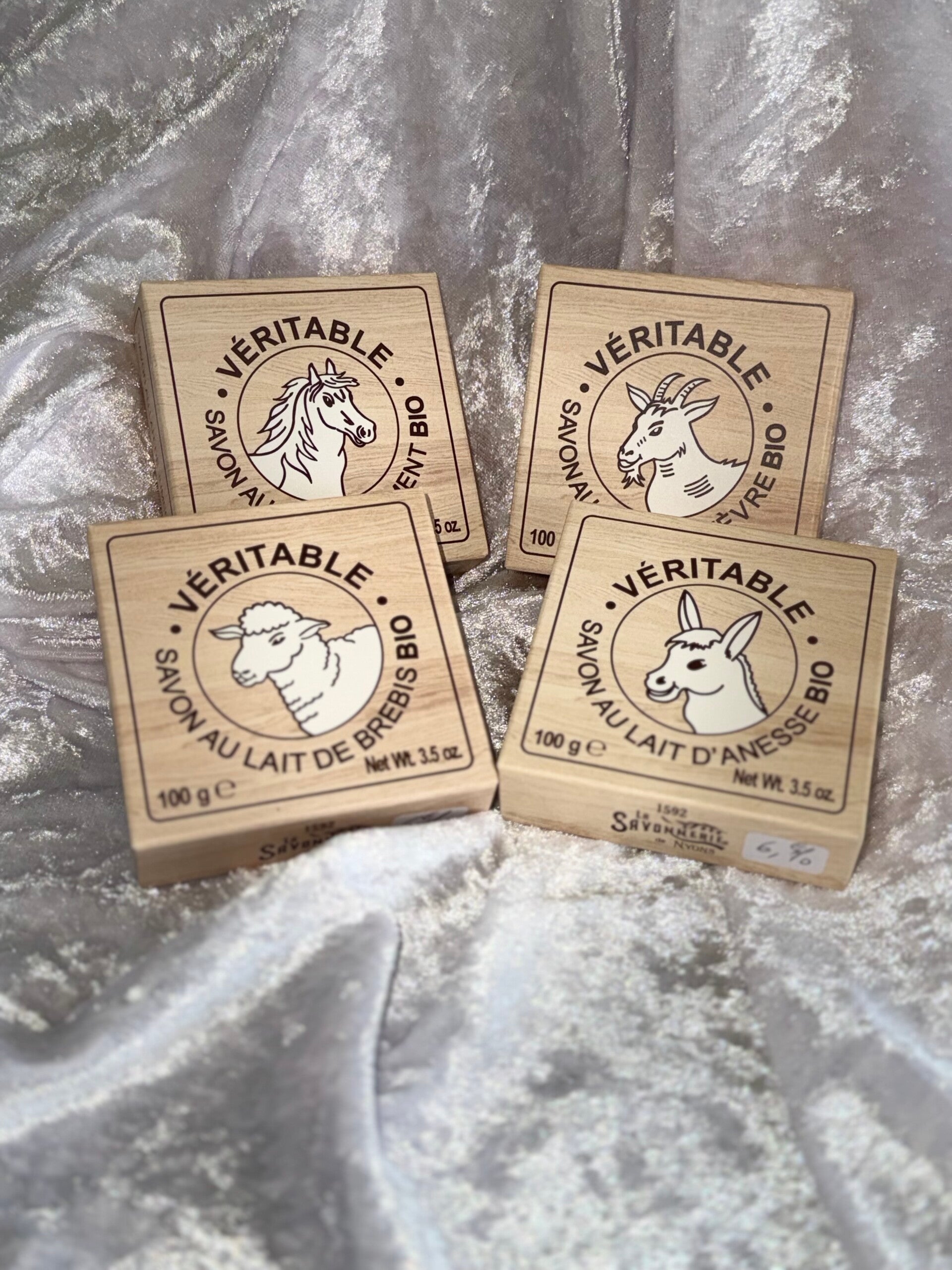 Savon BIO au lait de Brebis, d'Anesse, de Jument ou de Chèvre