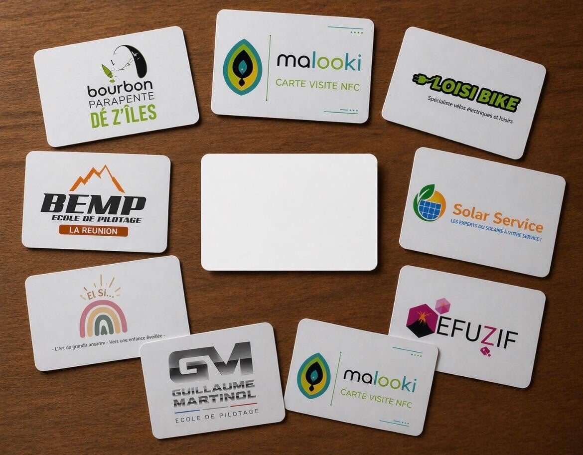Carte de visite NFC "LA WHITE"