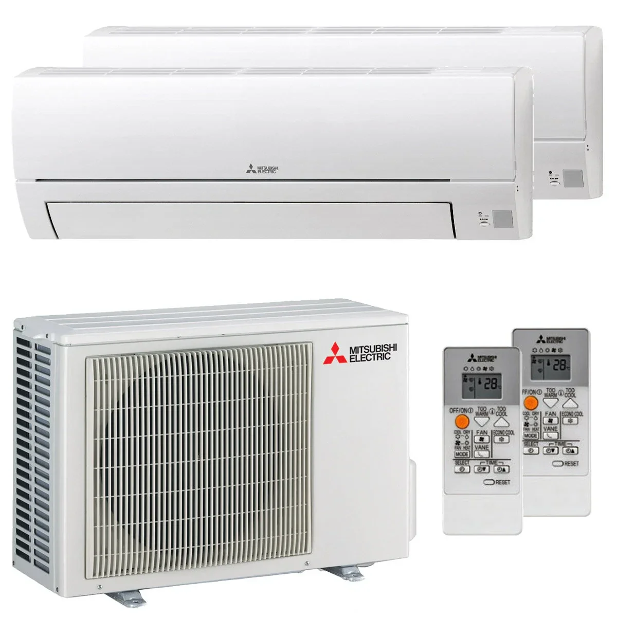 Klimaanlage Komplettpaket inkl. Montage, Inbetriebnahme & Festpreis - Mitsubishi Duo