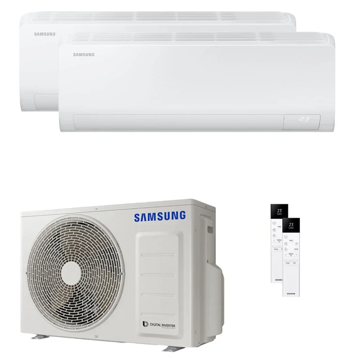 Duo-Split-Klimaanlage inkl. Montage – KOMFORT Paket (Samsung) A+++ / A++