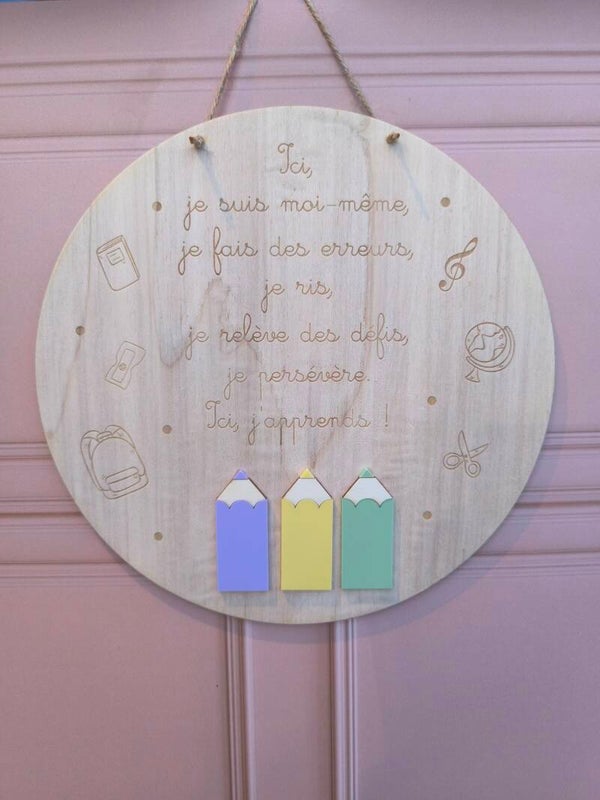 Pancarte école/nounou