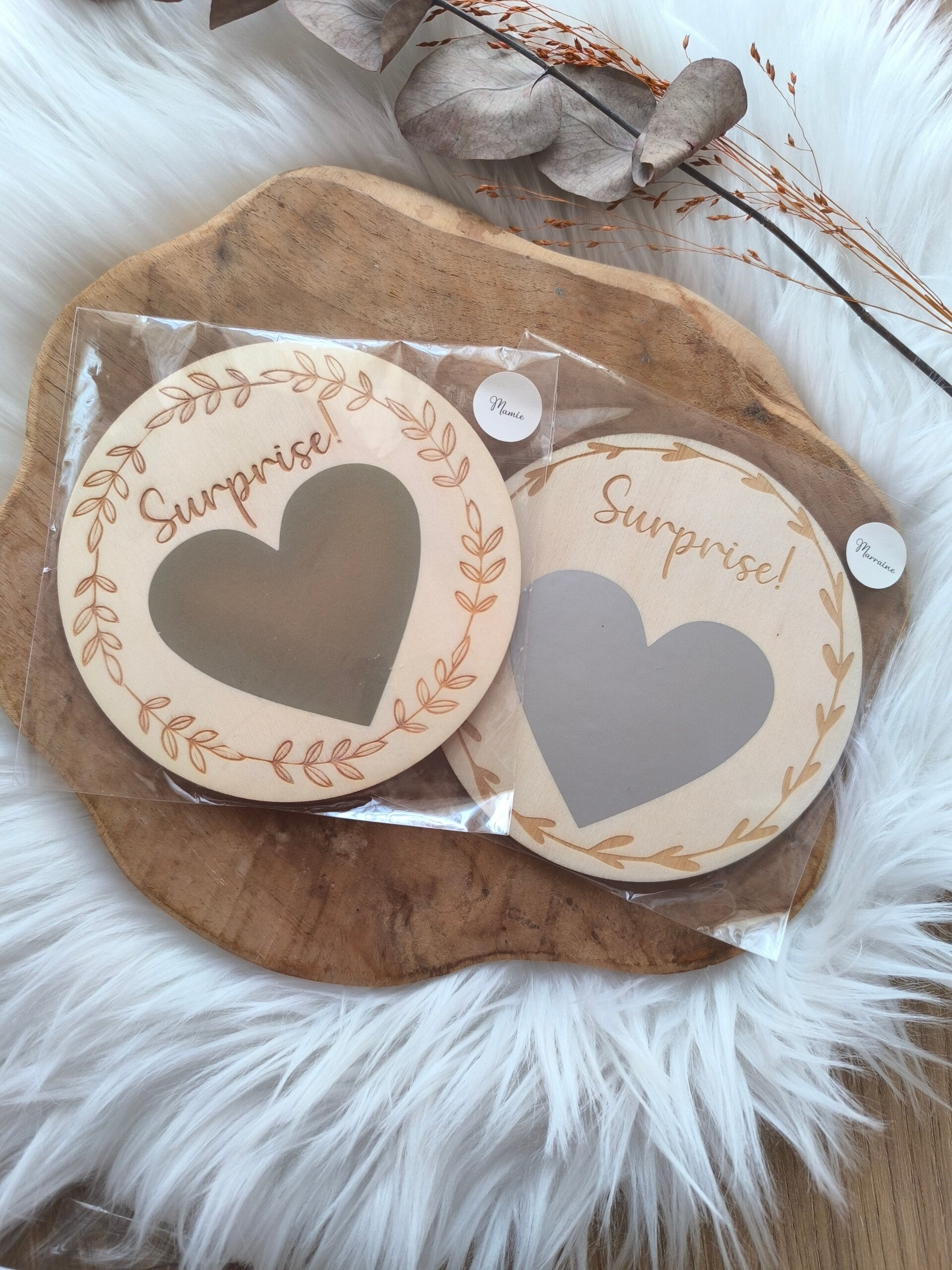 Carte à gratter annonce naissance
