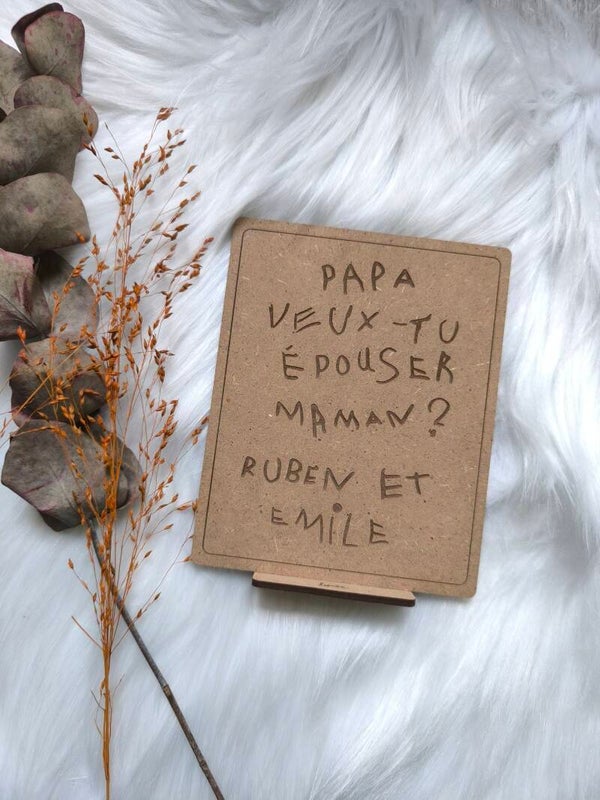 Pancarte demande mariage