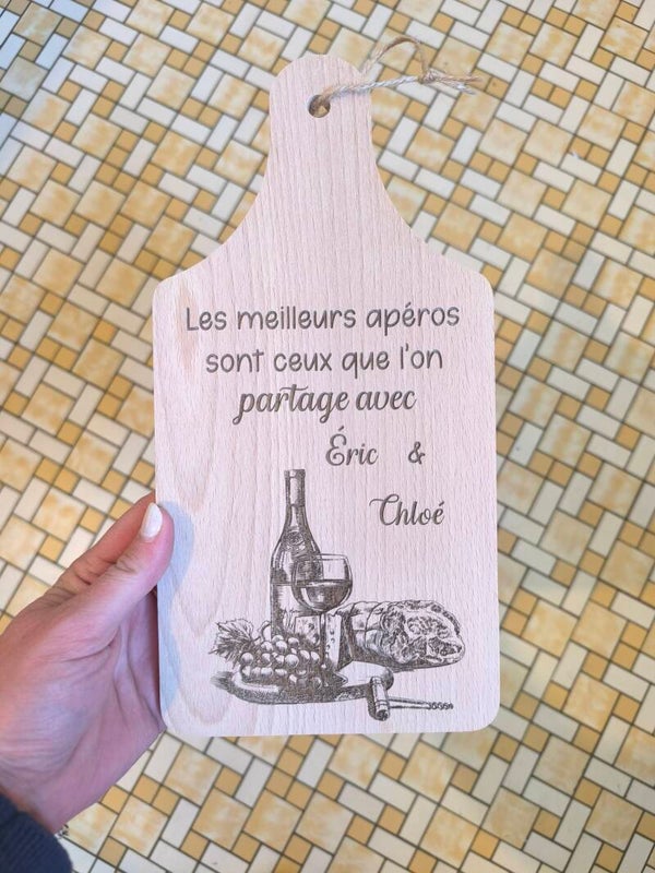 Petite planche apéro personnalisée