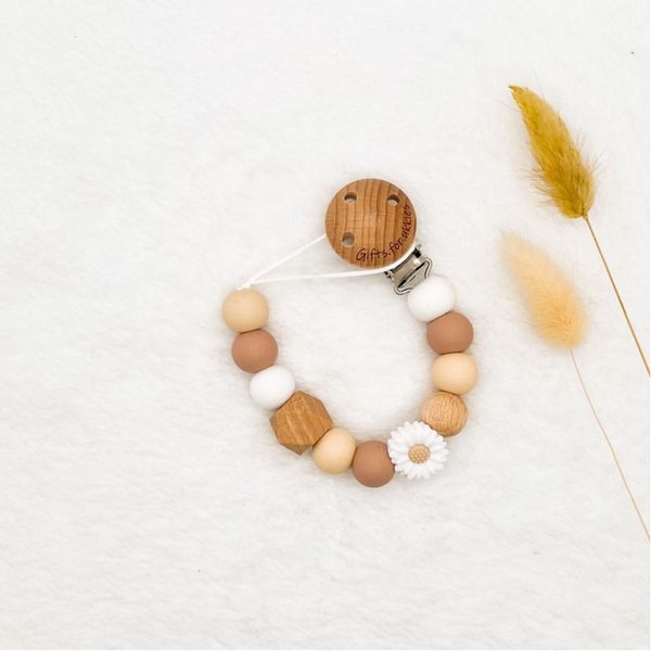 Speenkoord daisy | beige | latte