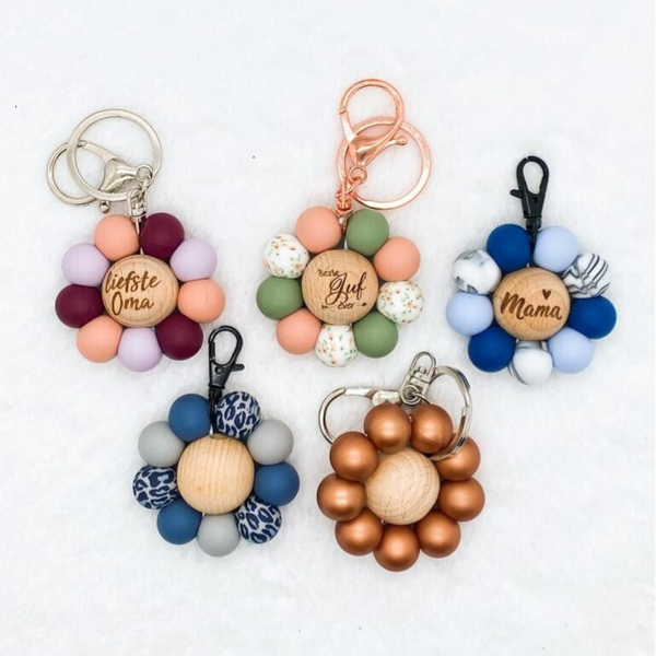 Bloem sleutelhanger | Eigen ontwerp