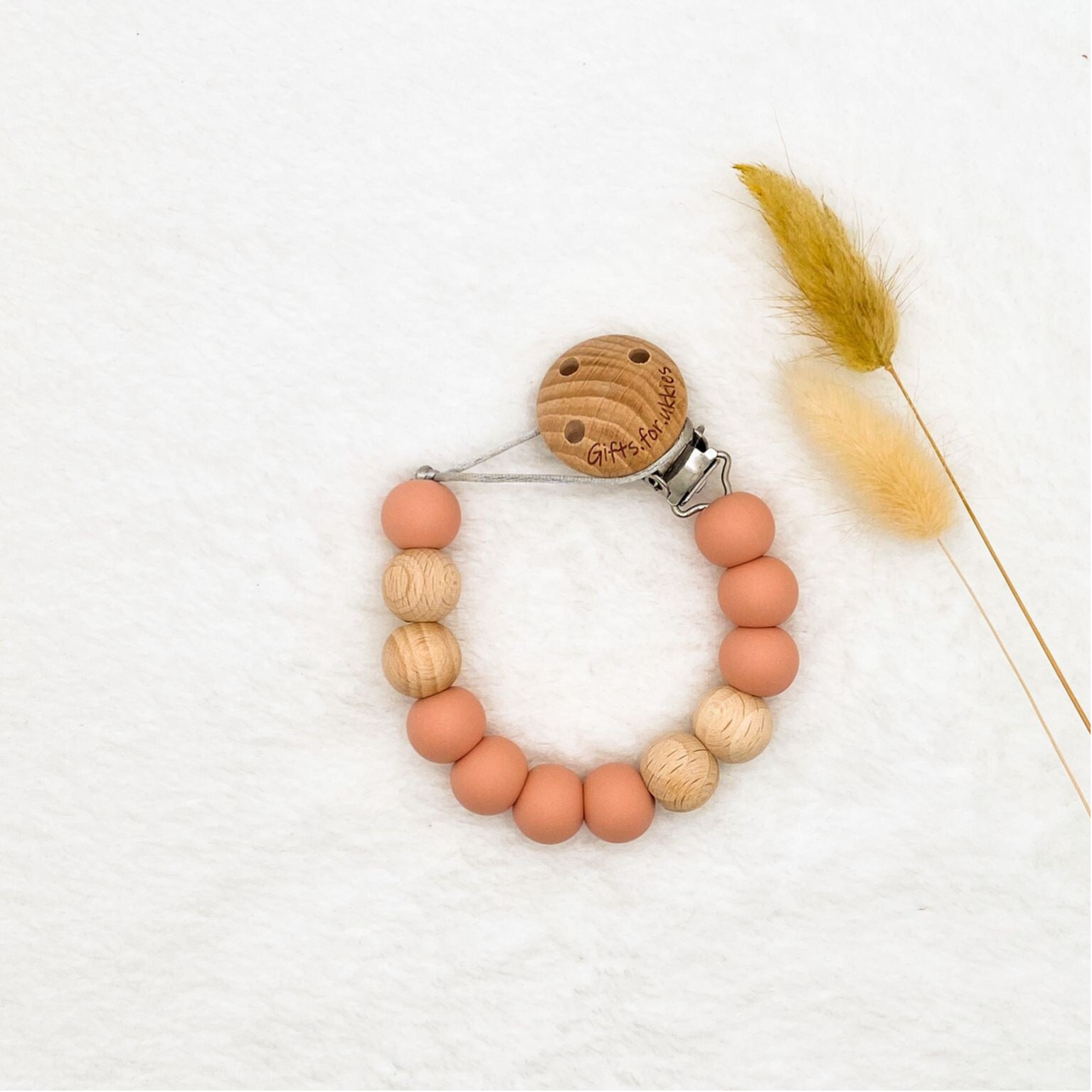 Speenkoord blush | hout