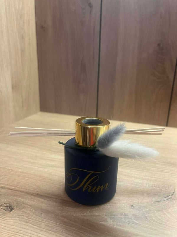 Rond parfumflesje met dop en afsluitdop - 50 ml - 6,8x4,8 cm