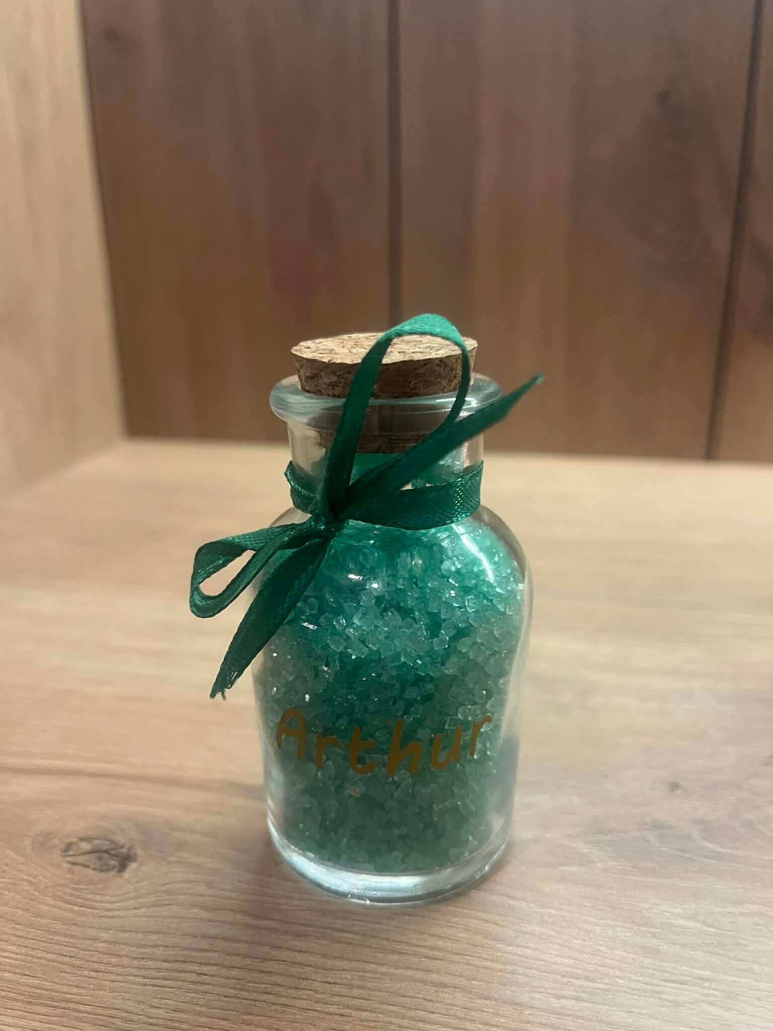 Flesje glas met kurk